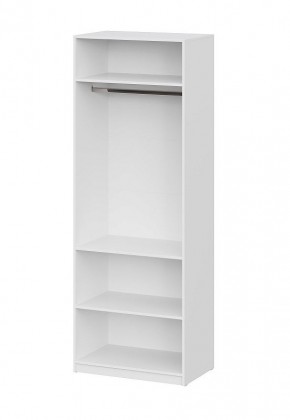 Шкаф ШК-5 + 2 полки (800) Белый текстурный в Добрянке - dobryanka.ok-mebel.com | фото 3