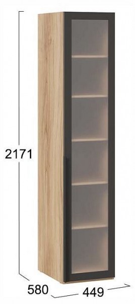 Шкаф-витрина Порто СМ-393.07.008 в Добрянке - dobryanka.ok-mebel.com | фото 3
