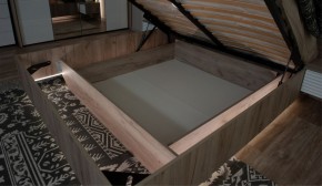 Спальня Джулия Кровать 160 МИ с подъемным механизмом Дуб крафт серый в Добрянке - dobryanka.ok-mebel.com | фото 3