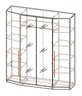 Спальный гарнитур Роксана (модульный) ЯШС в Добрянке - dobryanka.ok-mebel.com | фото 3