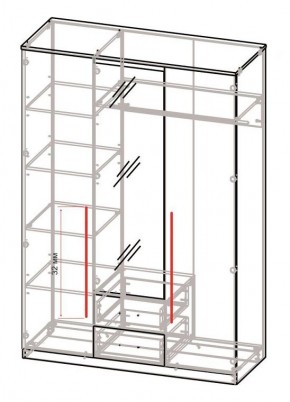 Спальный гарнитур Роксана (модульный) ЯШС в Добрянке - dobryanka.ok-mebel.com | фото 5