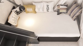 Стандарт Кровать 0900, цвет венге, ШхГхВ 93,5х203,5х70 см., сп.м. 900х2000 мм., без матраса, основание есть в Добрянке - dobryanka.ok-mebel.com | фото 6