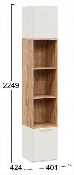 Стеллаж комбинированный Стелла в Добрянке - dobryanka.ok-mebel.com | фото 4