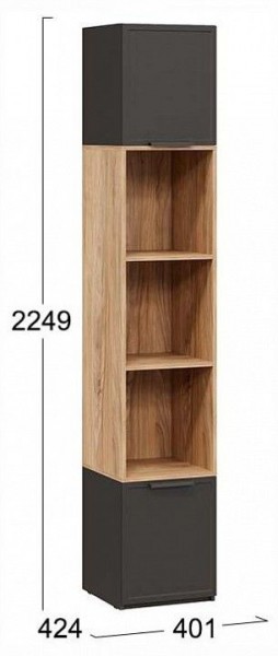 Стеллаж комбинированный Стелла в Добрянке - dobryanka.ok-mebel.com | фото 4