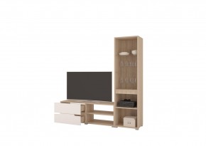 Стенка АНТАЛИЯ 1 (Сонома/Белый софт) в Добрянке - dobryanka.ok-mebel.com | фото 2