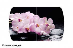 Стол Бостон 900*600 (опоры Брифинг) Стекло/фотопечать Розовая Орхидея в Добрянке - dobryanka.ok-mebel.com | фото