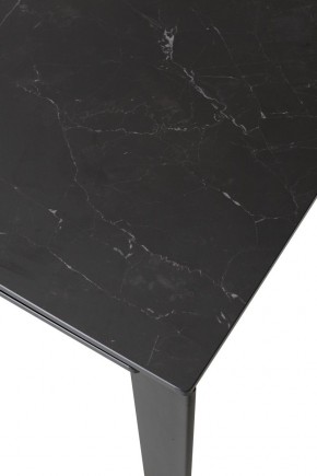 Стол CORNER 120 MATT BLACK MARBLE SOLID CERAMIC / BLACK, ®DISAUR в Добрянке - dobryanka.ok-mebel.com | фото 5