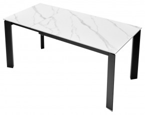 Стол CORNER 120 MATT WHITE MARBLE SOLID CERAMIC / BLACK, ®DISAUR в Добрянке - dobryanka.ok-mebel.com | фото 7