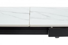 Стол CORNER 120 MATT WHITE MARBLE SOLID CERAMIC / BLACK, ®DISAUR в Добрянке - dobryanka.ok-mebel.com | фото 8