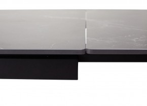 Стол FORIO 160 MATT BLACK MARBLE SOLID CERAMIC / BLACK, ®DISAUR в Добрянке - dobryanka.ok-mebel.com | фото 2