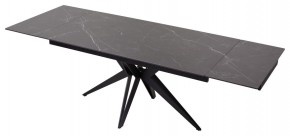 Стол FORIO 160 MATT BLACK MARBLE SOLID CERAMIC / BLACK, ®DISAUR в Добрянке - dobryanka.ok-mebel.com | фото 5