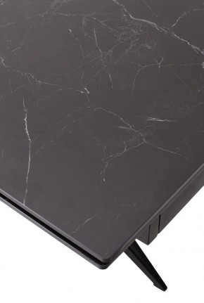 Стол FORIO 160 MATT BLACK MARBLE SOLID CERAMIC / BLACK, ®DISAUR в Добрянке - dobryanka.ok-mebel.com | фото 9