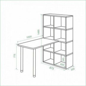 Стол компьютерный Bartolo в Добрянке - dobryanka.ok-mebel.com | фото 3