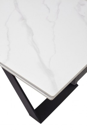 Стол LIVORNO 180 MATT WHITE MARBLE SOLID CERAMIC / BLACK, ®DISAUR в Добрянке - dobryanka.ok-mebel.com | фото 9