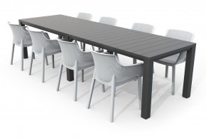 Стол раскладной Джули (Julie Double table 2 configurations) Графит в Добрянке - dobryanka.ok-mebel.com | фото 7