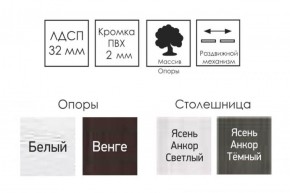 Стол раскладной Ялта-2 (опоры массив резной) в Добрянке - dobryanka.ok-mebel.com | фото 4