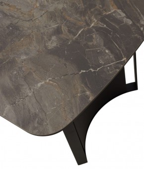 Стол RASMUS 160 KL-80 Серый мрамор, итальянская керамика / черный каркас, ®DISAUR в Добрянке - dobryanka.ok-mebel.com | фото 9