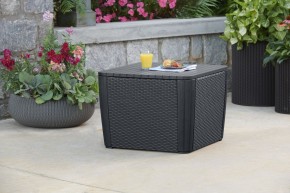 Стол-сундук Лузон Плюс (Luzon Plus Flat Wicker), графит в Добрянке - dobryanka.ok-mebel.com | фото