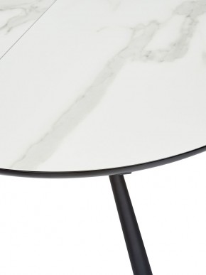 Стол VOLAND BIANCO TL-45 испанская керамика/ BLACK "белый мрамор" М-City в Добрянке - dobryanka.ok-mebel.com | фото 2