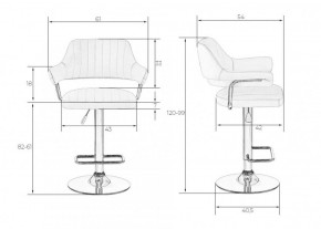 Стул барный DOBRIN CHARLY LM-5019 (коричневый) в Добрянке - dobryanka.ok-mebel.com | фото 2