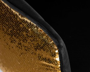 Стул барный DOBRIN DARCY GOLD SHINY, черный велюр с золотыми пайетками в Добрянке - dobryanka.ok-mebel.com | фото 8