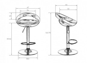 Стул барный DOBRIN DISCO LM-1010 (оранжевый) в Добрянке - dobryanka.ok-mebel.com | фото