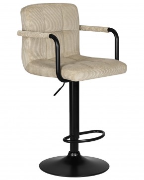 Стул барный DOBRIN KRUGER ARM BLACK, бежевый вельвет (LAR-E2041-04) в Добрянке - dobryanka.ok-mebel.com | фото 2