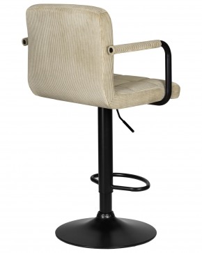 Стул барный DOBRIN KRUGER ARM BLACK, бежевый вельвет (LAR-E2041-04) в Добрянке - dobryanka.ok-mebel.com | фото 4