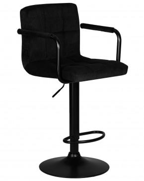 Стул барный DOBRIN KRUGER ARM BLACK, черный вельвет (LAR-E2041-52) в Добрянке - dobryanka.ok-mebel.com | фото 2