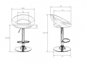 Стул барный DOBRIN MIRA LM-5001 (фиолетовый) в Добрянке - dobryanka.ok-mebel.com | фото 3