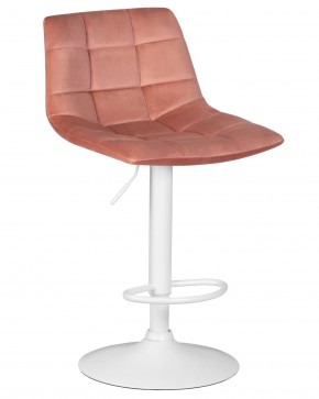 Стул барный DOBRIN TAILOR WHITE, пудрово-розовый велюр (MJ9-32) в Добрянке - dobryanka.ok-mebel.com | фото