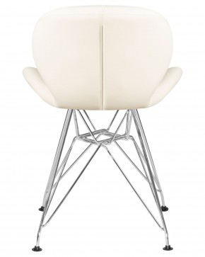 Стул обеденный DOBRIN BUTTERFLY CHROME, ножки хром, цвет кремовый в Добрянке - dobryanka.ok-mebel.com | фото 5