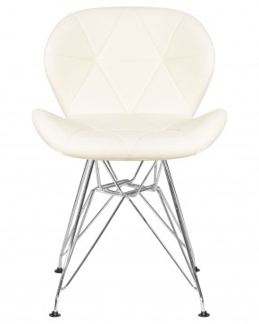 Стул обеденный DOBRIN BUTTERFLY CHROME, ножки хром, цвет кремовый в Добрянке - dobryanka.ok-mebel.com | фото 6