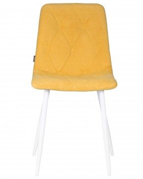 Стул обеденный DOBRIN CHILLY ROMBO, Горчичный Simple 15, основание белый в Добрянке - dobryanka.ok-mebel.com | фото 7