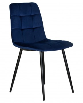 Стул обеденный DOBRIN CHILLY, Темно-синий Holland 60, основание черное в Добрянке - dobryanka.ok-mebel.com | фото 2