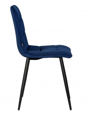 Стул обеденный DOBRIN CHILLY, Темно-синий Holland 60, основание черное в Добрянке - dobryanka.ok-mebel.com | фото 3