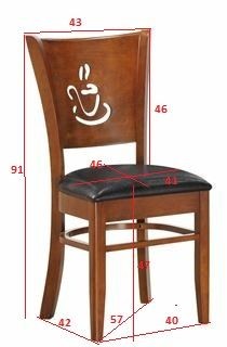 Стул обеденный DOBRIN JERRY, шоколад, чёрный в Добрянке - dobryanka.ok-mebel.com | фото 11