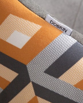 Стул обеденный DOBRIN MARKUS, ЭМАЛЬ ЧЕРНЫЙ МУАР ткань Candy Graphite+Escada Ochre в Добрянке - dobryanka.ok-mebel.com | фото 10