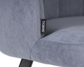 Стул обеденный DOBRIN NAOMI, ЭМАЛЬ ЧЕРНЫЙ МУАР велюр Catania Steel в Добрянке - dobryanka.ok-mebel.com | фото 7