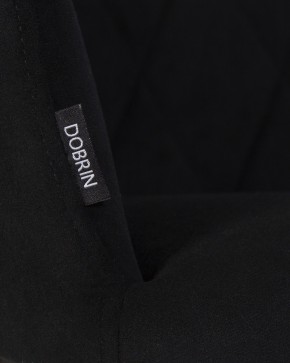 Стул обеденный DOBRIN ROBY, ЭМАЛЬ ЧЕРНЫЙ МУАР велюр Catania Black в Добрянке - dobryanka.ok-mebel.com | фото 2