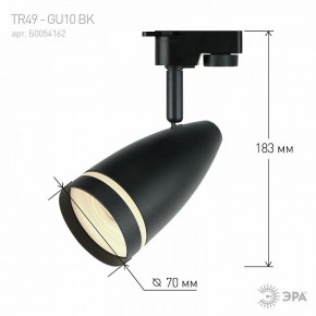 Светильник на штанге Эра  TR49 - GU10 BK в Добрянке - dobryanka.ok-mebel.com | фото 4