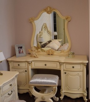 Туалетный стол + Зеркало Мона Лиза (крем) в Добрянке - dobryanka.ok-mebel.com | фото 6