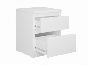 Тумба КАСТОР малая с двумя ящиками, цвет белый в Добрянке - dobryanka.ok-mebel.com | фото 2