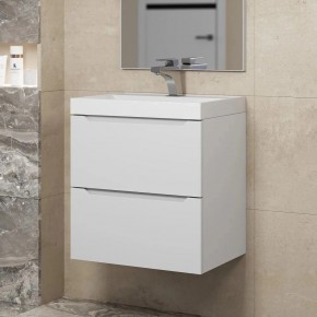 Тумба под раковину Uperwood Tanos 50 см, подвесная, белая матовая в Добрянке - dobryanka.ok-mebel.com | фото
