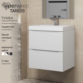 Тумба под раковину Uperwood Tanos 90 см, подвесная, белая матовая в Добрянке - dobryanka.ok-mebel.com | фото 6