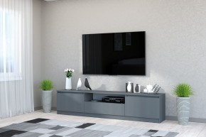 Тумба под ТВ "Хилтон" (Графит) в Добрянке - dobryanka.ok-mebel.com | фото