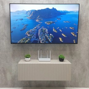 Тумба подвесная под ТВ LINES MTV3-MA 900 Бежевый (Леда-М 10.1.5) в Добрянке - dobryanka.ok-mebel.com | фото 3