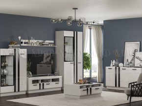 МАГНОЛИЯ Тумба ТВ (Белый глянец/Белый) в Добрянке - dobryanka.ok-mebel.com | фото 3