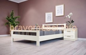ВЕРОНИКА-3 Кровать из массива 1200 (Слоновая кость) в Добрянке - dobryanka.ok-mebel.com | фото