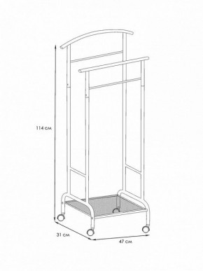 Вешалка для костюма Римини 2М в Добрянке - dobryanka.ok-mebel.com | фото 4